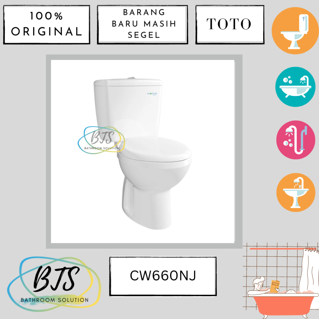 Kloset duduk TOTO CW660NJ / CW 660 NPJ / CW660 NJ/ CW 660NJ/ CW660