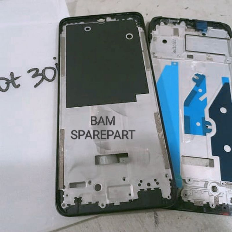Frame lcd infinix hot 30i X669 ~ tatakan lcd infinix hot 30i middle plate hp