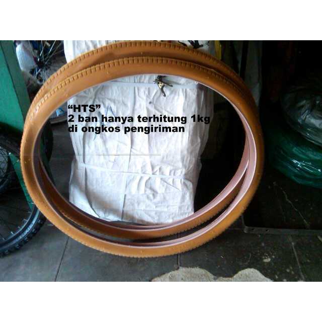 BAN SEPEDA ONTHEL COKLAT BAN LUAR ONTHEL SWALLOW BAN LUAR SEPEDA ONTHEL 28