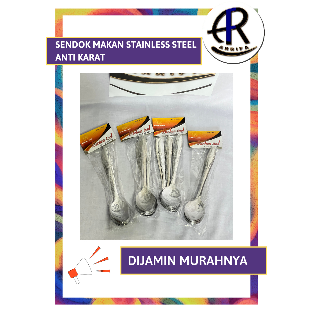 Sendok Makan Stainless Steel Tebal Anti Karat