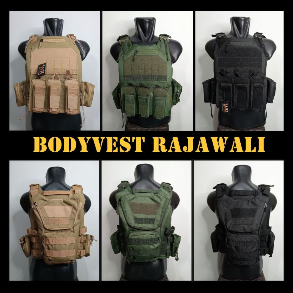 Bodyvest Rompi Rajawali Tactical Quick Release Merk WR / Body Vest TNI Polri Satgas / Rompi Anti Pel