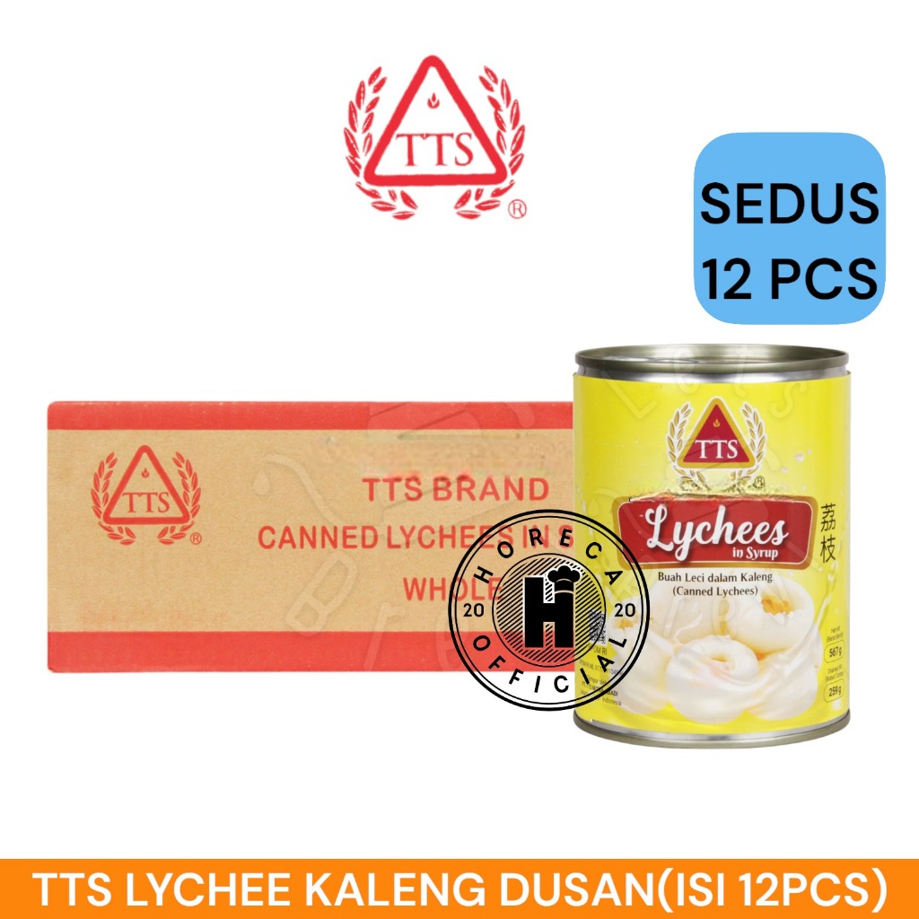 

TTS LYCHEE IN SYRUP 1 DUS / BUAH LECI SIRUP KEMASAN KALENG 1 KARTON