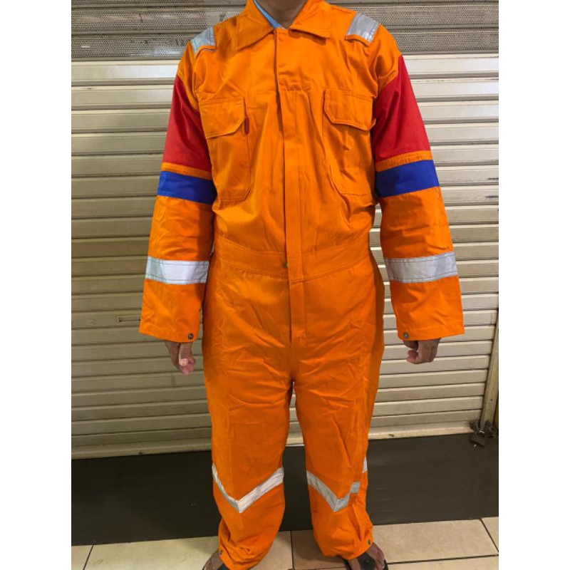 Coverall Nomex Pertamina Orange / Warepack Nomex Pertamina