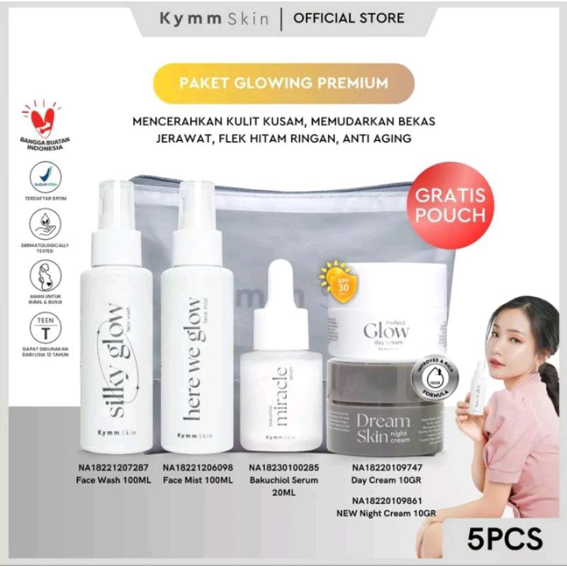 KYMM SKIN 5PCS Paket Lengkap Glowing