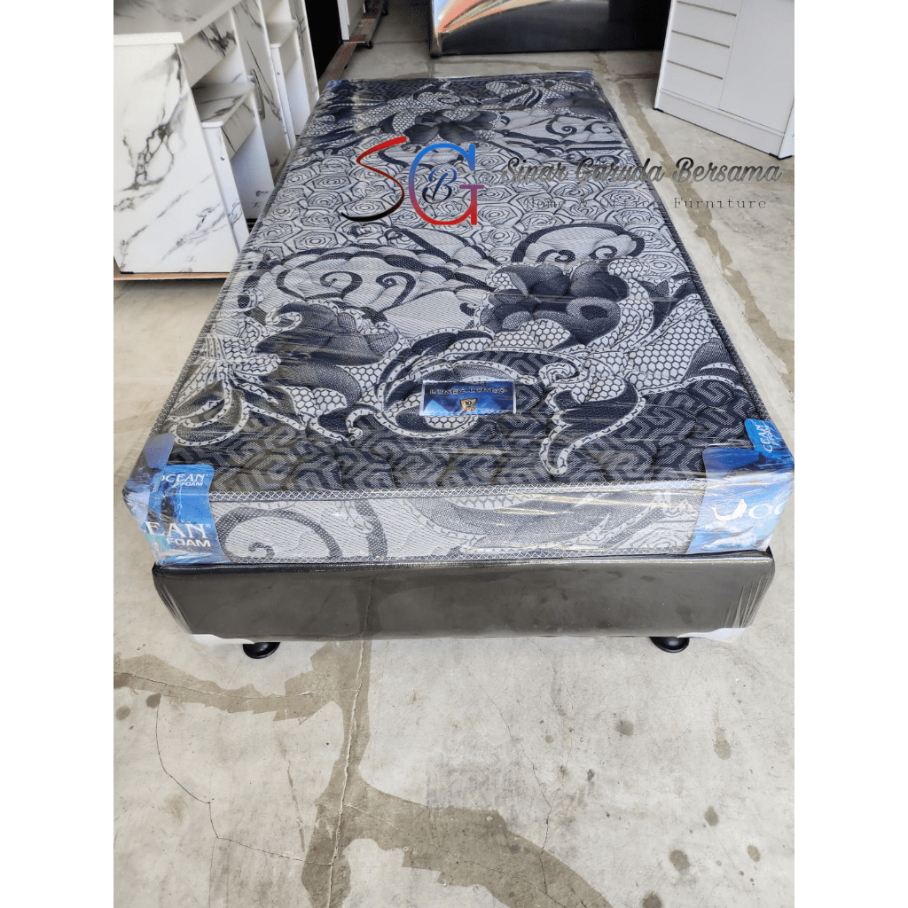PAKET OCEAN KASUR BUSA GARANSI 10 TAHUN + DIVAN / PAKET KASUR DIVAN COCOK UNTUK ANAK KOS / PAKET KAS