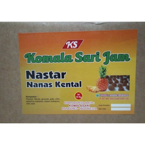 

Selai Nastar KOMALA SARI 10kg - Gosend Grab Only