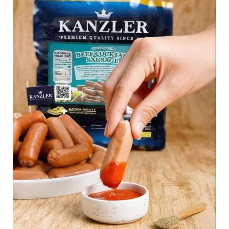 

Kanzler Sosis Beef Cocktail 500 gram