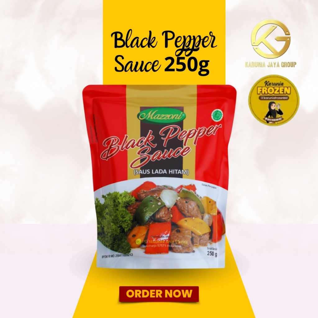 

Mazzoni Black Pepper Sauce 250gr