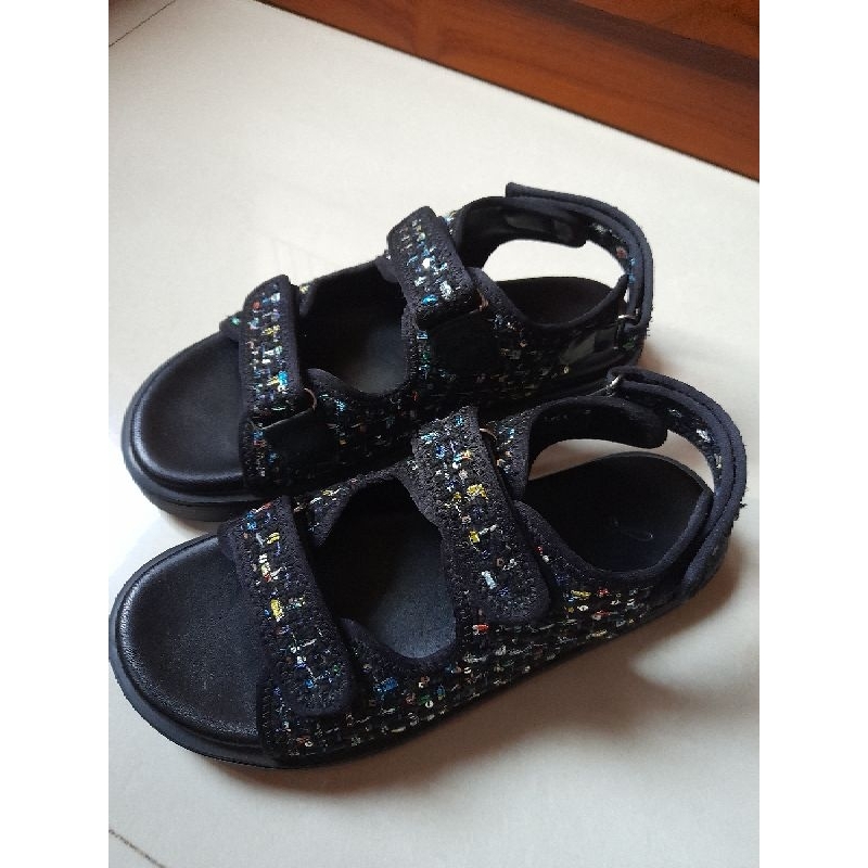 Preloved Sandal Tali Platform /  Sandal Esmee Charcoal by FAYT