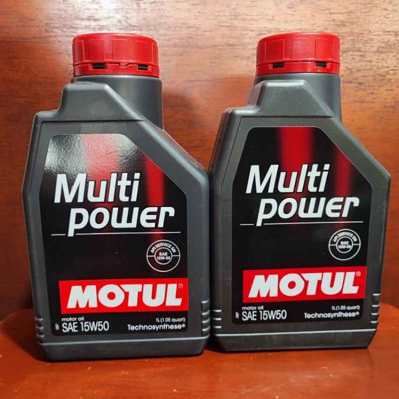 Oli Mesin Motul 4Tak Multi Power 15W-50 Original 1L