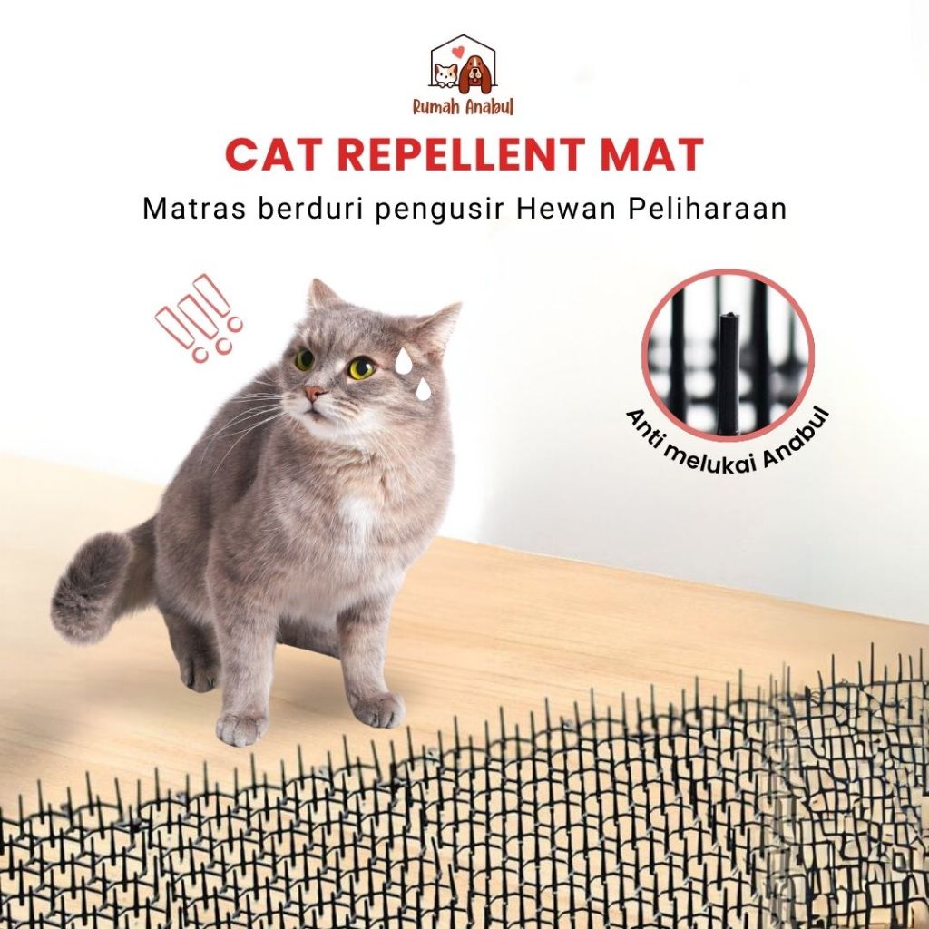 Matras Pengusir Kucing - Garden prickle Strip Dog - matras paku pengusir kucing - Penolak Kucing/Ant
