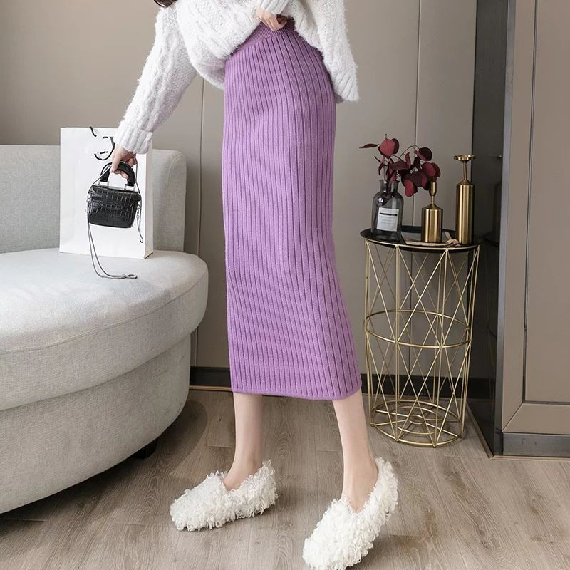 ROK RAJUT PENDEK WANITA / Rok Span Rajut 7/8 / Rok Pendek / Mini Skirt / Rok Rajut wanita