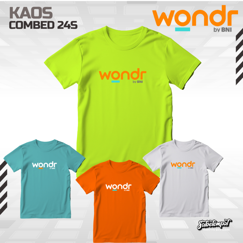 KAOS BANK BNI WONDR WONDER BCA MANDIRI COMMONWELTH BANK BTPN MEGA BSI BANK SYARIAH INDONESIA - BAJU 