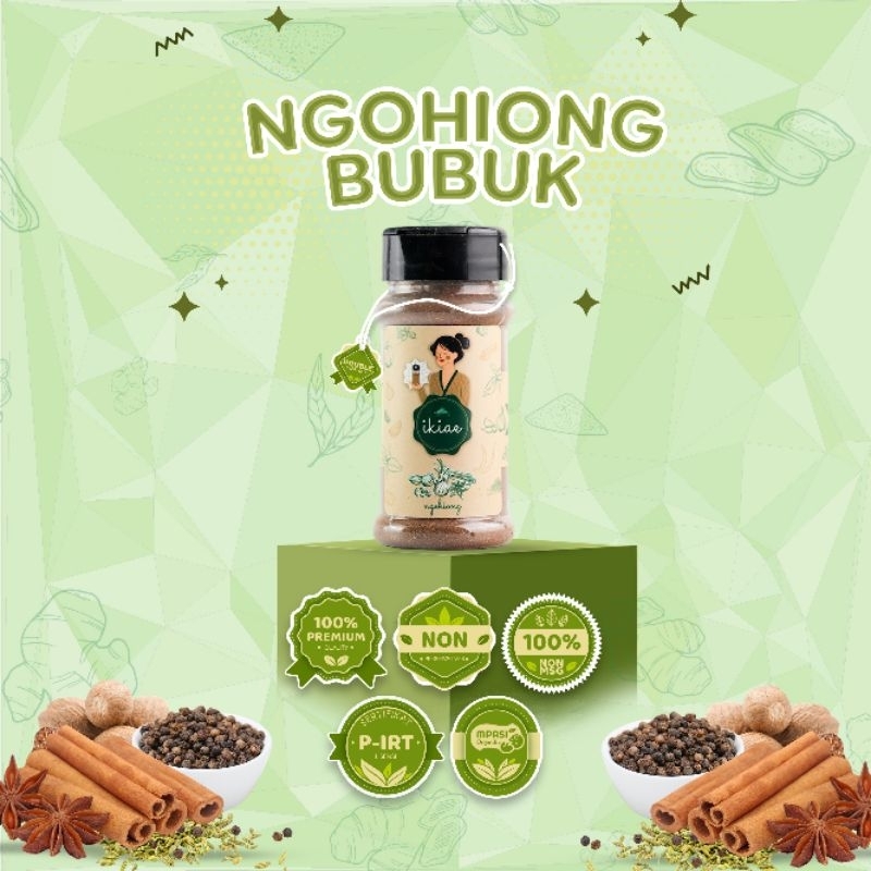 

Ngohiong Bubuk / Ngohiong Powder / Bumbu Botol 50gr / Premium Quality / IKIAE