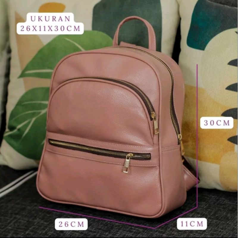GRANDE Tas Ransel Wanita Kulit Sapi Tas Punggung Backpack Ransel Wanita