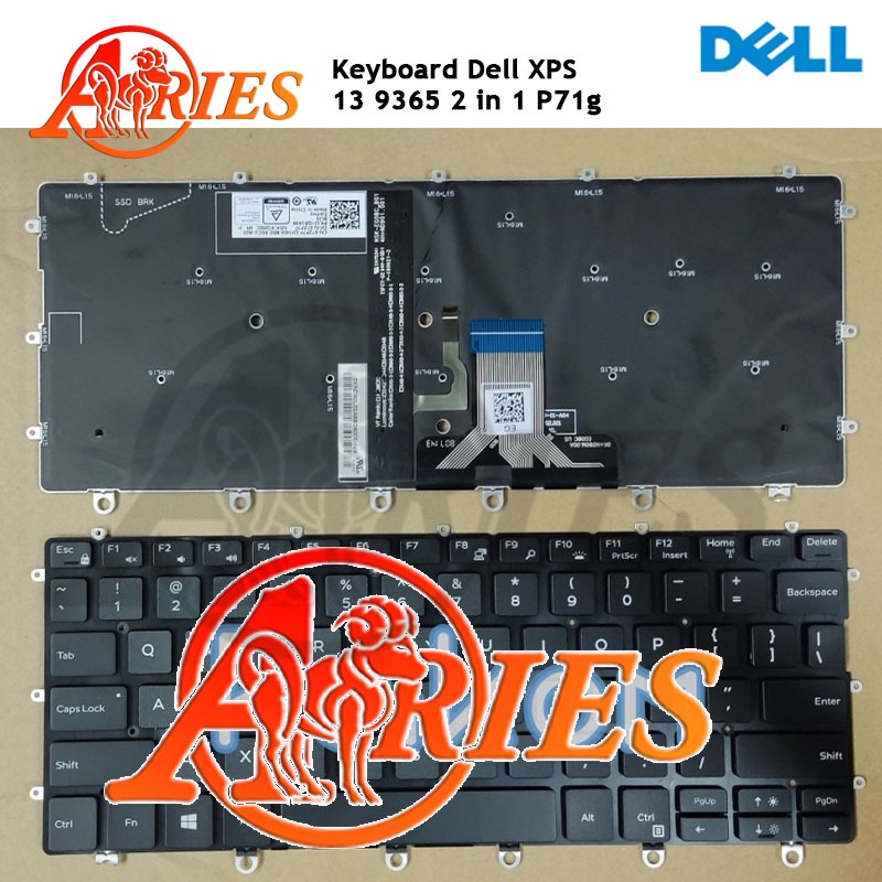 Keyboard Laptop Dell XPS 13 9365 2 in 1 P71g