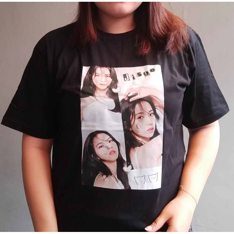 [B17] BAJU KAOS BAHAN KATUN GAMBAR BLACKPINK JISOO