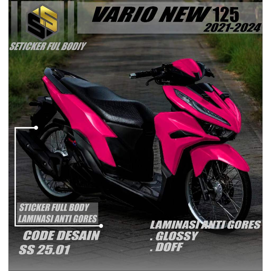 Decal vario 125 new full body polos - Stiker vario 125 new 2023 fullbody Aksesoris vario 125 new SS.