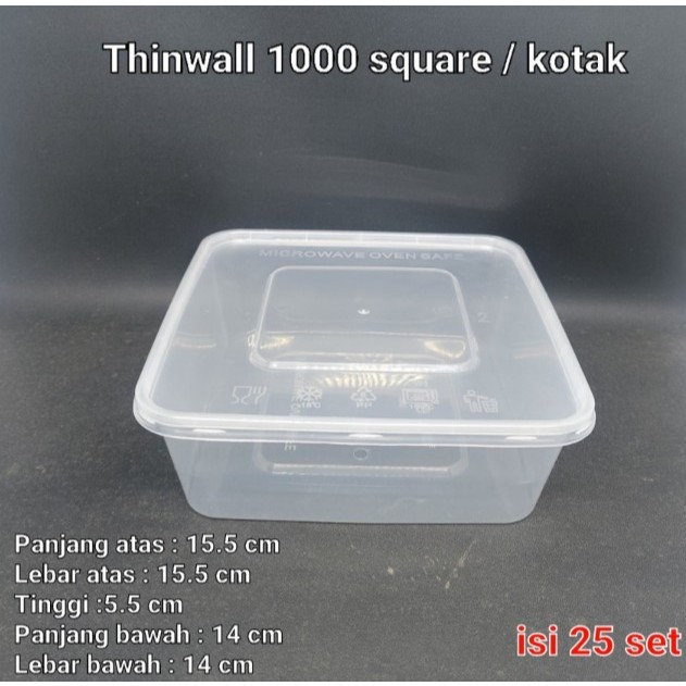 Thinwall 1000 ml Kotak