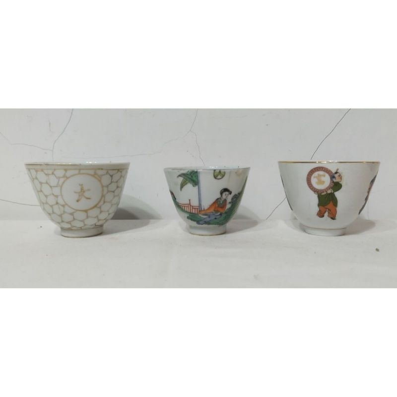 cawan cucing keramik cina antik