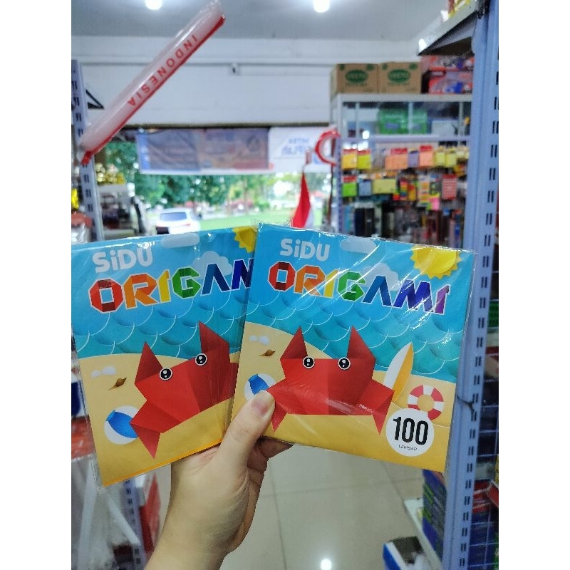 

Kertas Origami Sidu (TG) 14x14 (1 sisi) 100