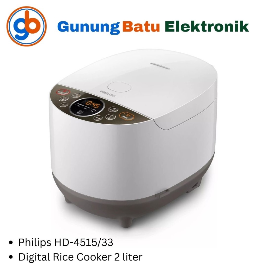 Philips Rice Cooker Digital HD4515/33 Magic Com