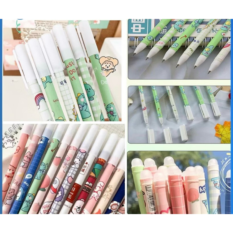 

pulpen hapus 6pcs / eraser pen 6pcs motif karakter