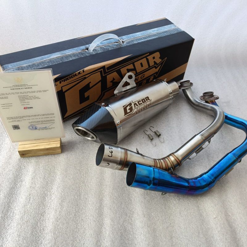 Knalpot Racing Gacor Original Aerox Lama/New Beat Karbu/Fi Lama/New 2020-2023 Vario 110/225/150/160 