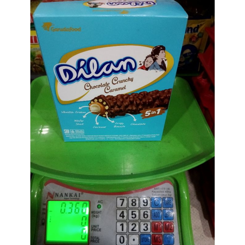 

dilan coklat crunchy caramel isi 12