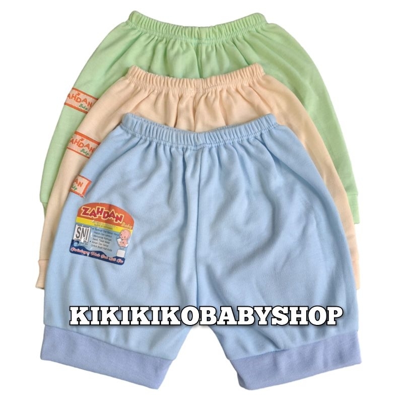 MAM zahdan  (( 3pcs )) setelan oblong bayi pendek polos zahdan s m L xl 0-24 bulan setelan anak