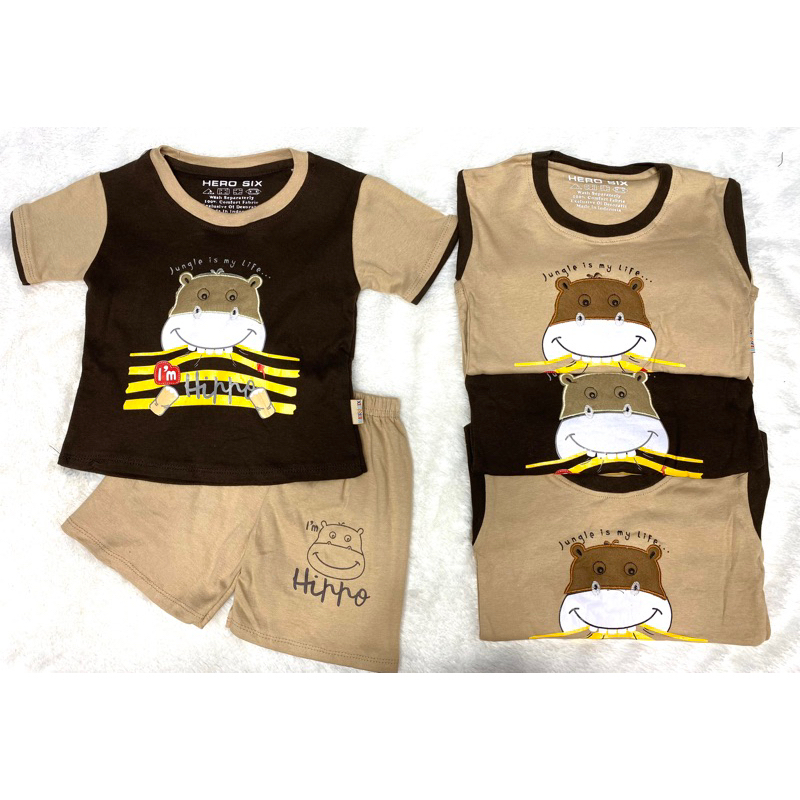 KAOS OBLONG HIPPO ANAK LAKI-LAKI 1-2TAHUN