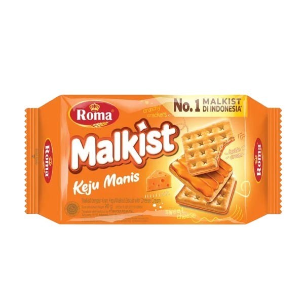 

Roma Malkist Keju Manis Pak 1 Pcs