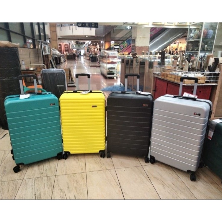 KODE V29B KOPER POLO 28 INCH ANTI PECAH  KOPER FIBER 28 IN RODA 4 BISA BERPUTAR  KOPER FIBER 28 INCH