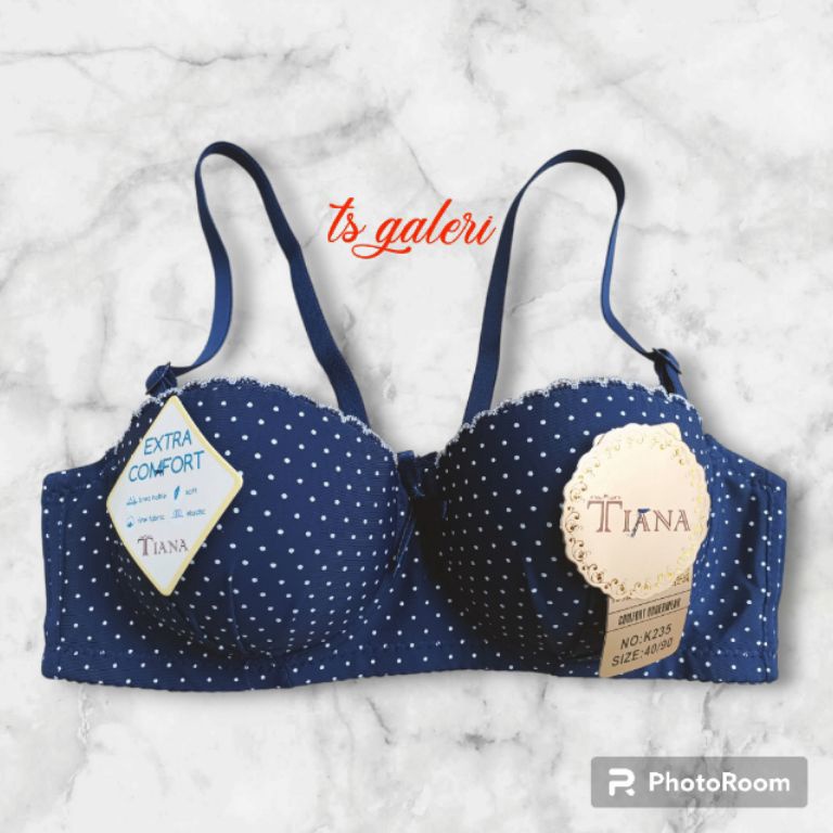 KODE G18Z New arrival Bra K235 Bra kawat abg cup setengah kancing 3 Bra push up abg cup A ukuran 343