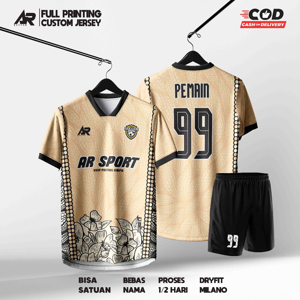 JERSEY FUTSAL SEPAK BOLA VOLY CUSTOM FULL PRINTING BATIK TRENDY