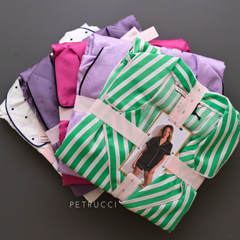 KODE H14U Victoria Secret VS pajamas piyama sleepwear Set wanita woman ORIGINAL