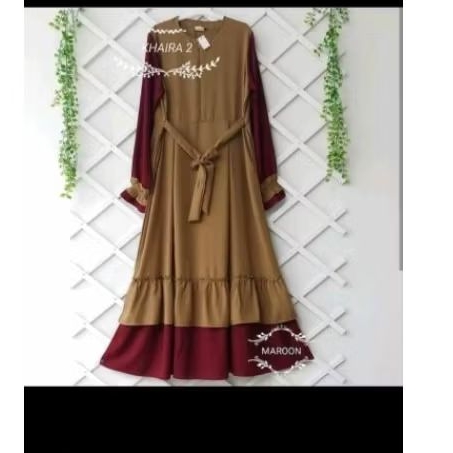 gamis auter  murah 100.000 dapat 3 boleh pilih bebas