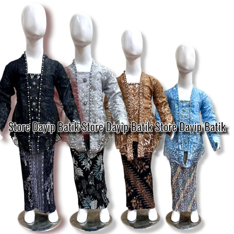 Kebaya Kutu Baru Anak/Kebaya Pesta/Kebaya Wisuda Anak/Set Kebaya Modern/Kebaya Anak Tanggung