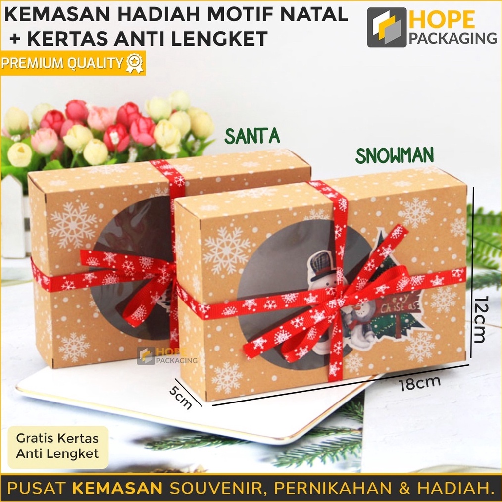 

DISKON BESAR Kotak Kraft Paper Box Natal Kertas Anti Lengket Kotak Kue Natal Bingkisan Natal Box Natal Box Hampers Xmas