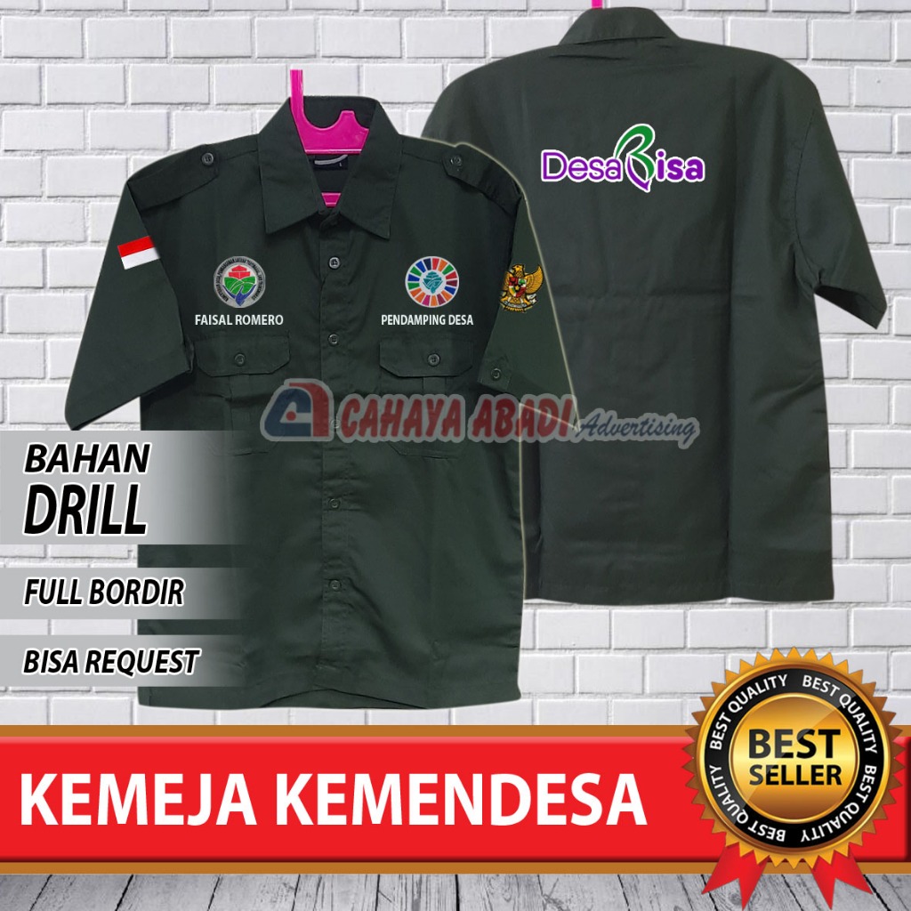 Kemeja Kemendesa Seragam Kemendesa Baju Kemendesa SDGS