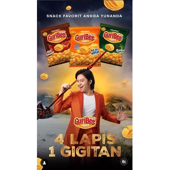 

Camilan Snack Keripik / Kerupuk Guribee Ekstrudat 4 Lapis BBQ Balado, Rumput Laut, Keju Krispi 65 Gram