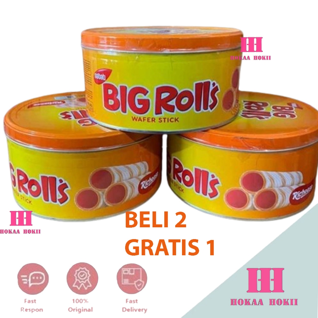 Nabati BigRoll Wafer Stick Keju 171gr Beli 2 Gratis 1