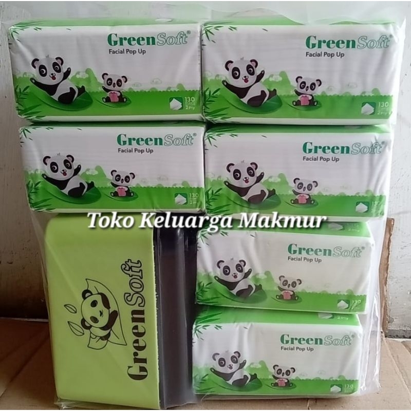TISU GREEN SOFT FACIAL POP UP