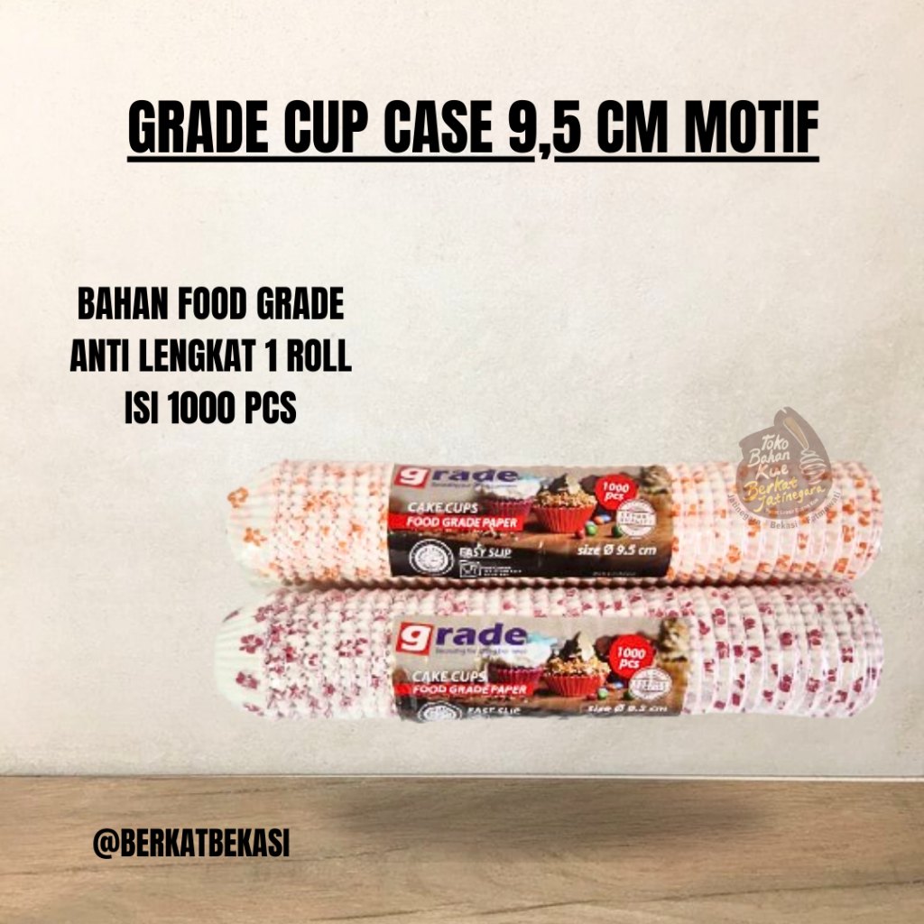 

GRADE CUPCASE DIA 9,5 ANEKA DESIGN / CAKE CASE 9,5 CM / ALAS KUE / 1000 PCS