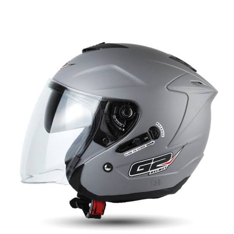 Helm half face G2 mirip INK dynamic | G2 double visor