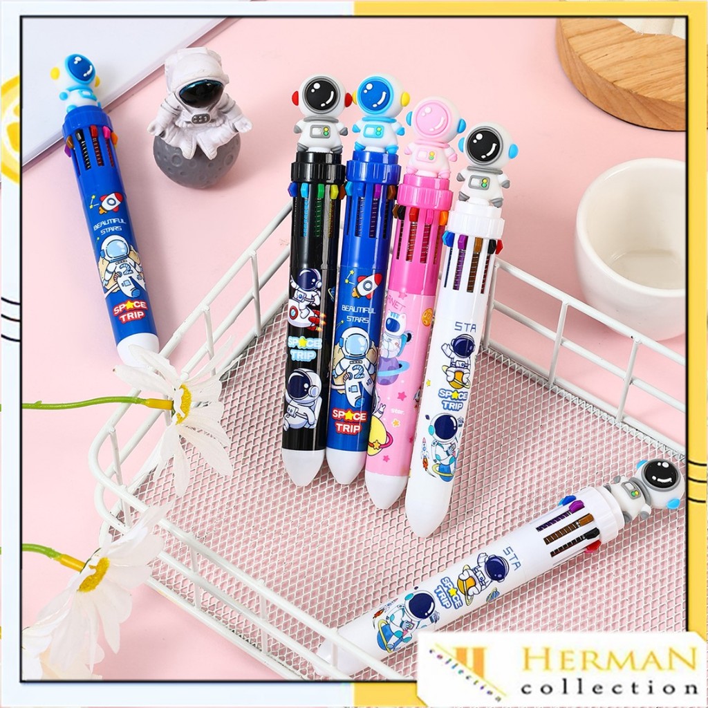 

HC Pulpen Mekanik 10 Warna Pena Mekanik Motif Boneka Astronot 3d Bolpen Gel Tinta 10 Warna Karakter Lucu Dengan Pilihan Warna Beragam Alat Tulis Sekolah Anak Super Imut