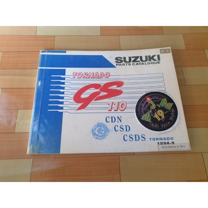 Buku Part Catalog Katalog Copian Suzuki Tornado GS