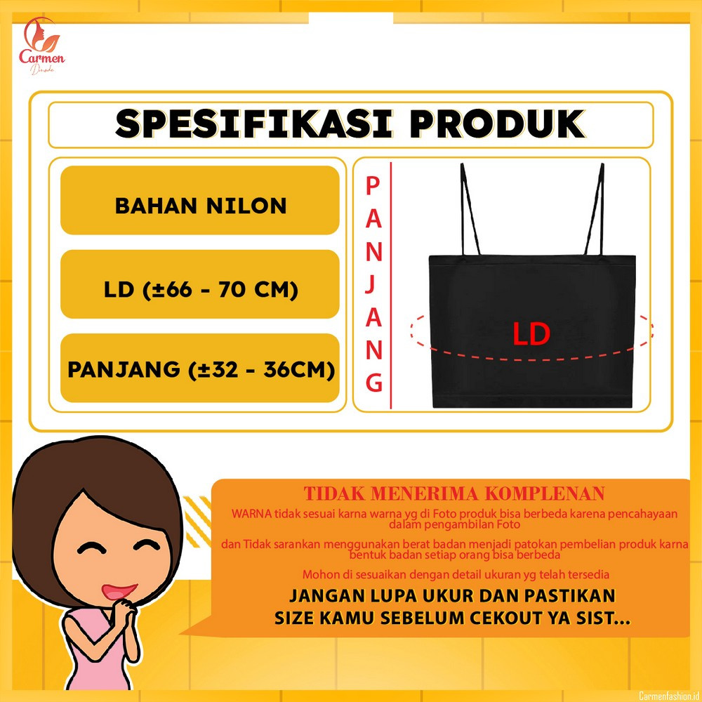 HOT SALE TANK TOP CROP TALI BASIC TANPA LENGAN PAKAIAN DALAM POLOS WANITA / SLEEVELESS CROP TENGTOP