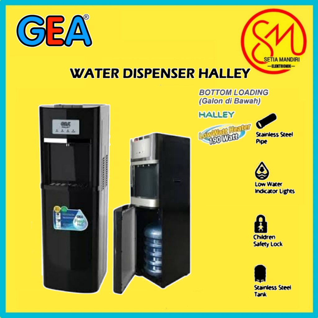 GEA Dispenser Air Minum Galon Bawah HALLEY