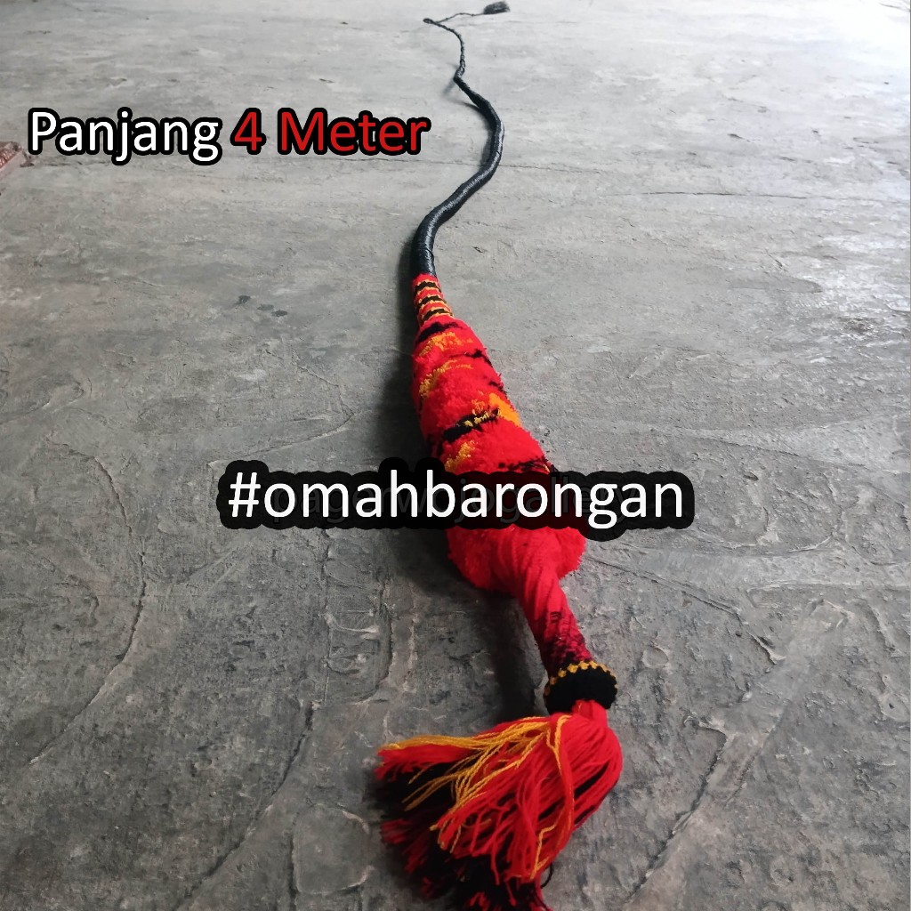 Pecut Bopo 4 Meter Untuk Pentas Dewasa Full Rajut Upat Berkilau